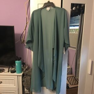 Sheer sea foam green Shirley